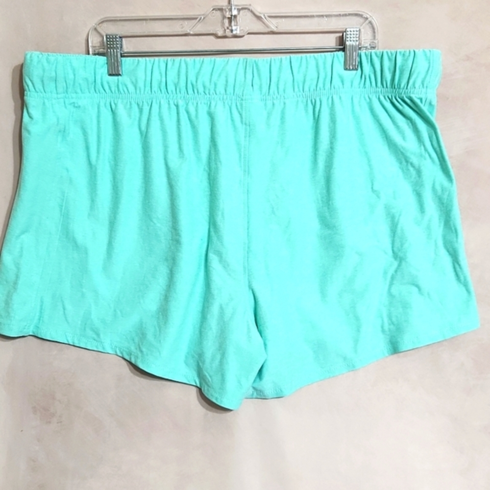 ATHLETIC shorts women 3XL pink blue gray-camo turquoise front draw string pocket - Picture 3 of 13